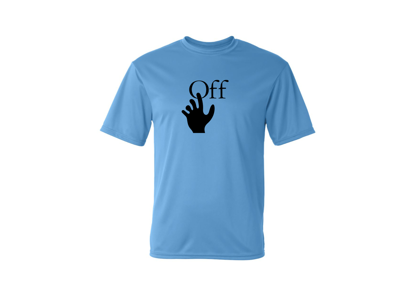 Men's Off-White Hand Polyester T-Shirt