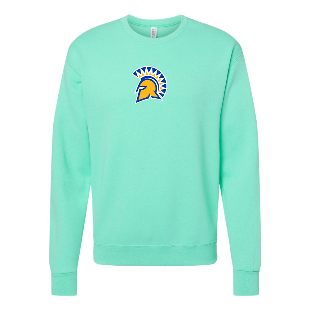 Men's San Jose State Spartans Logo JERZEES NuBlend Crewneck Sweatshirt
