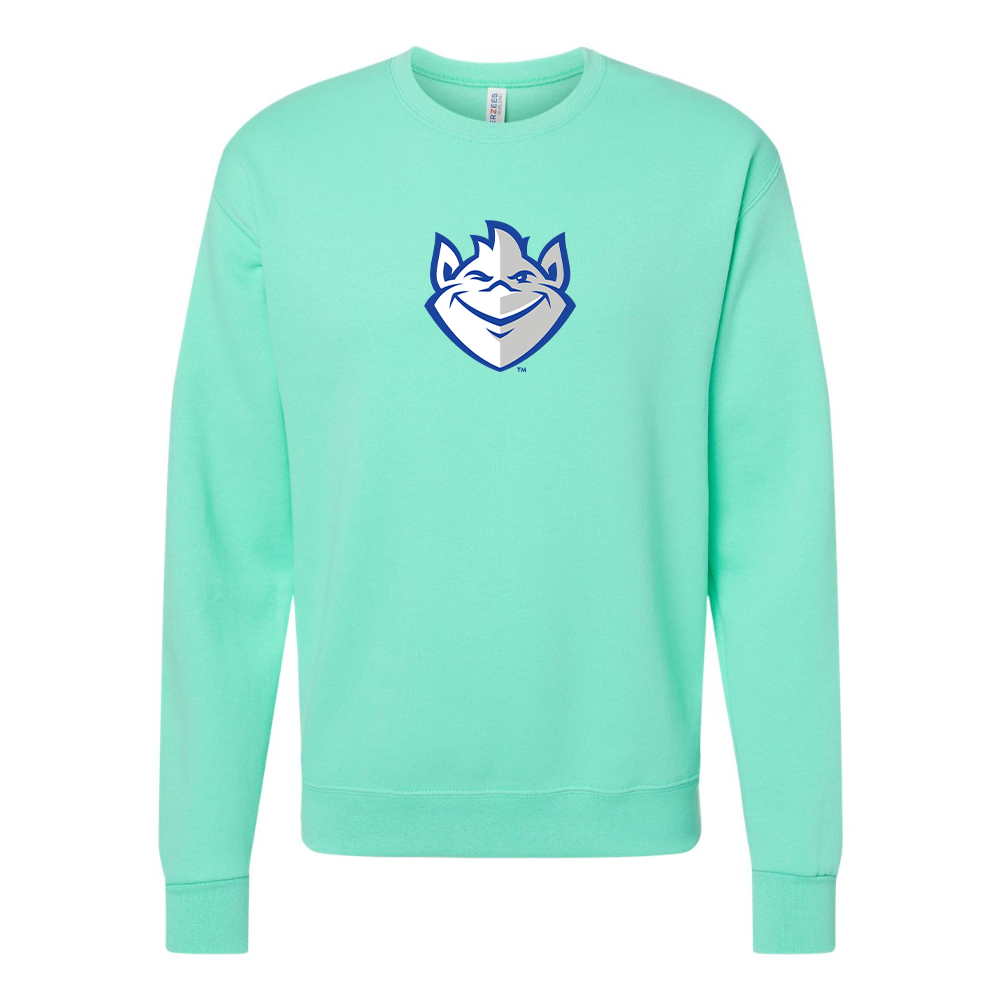 Men's Saint Louis Billikens Logo JERZEES NuBlend Crewneck Sweatshirt