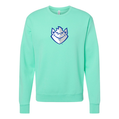 Men's Saint Louis Billikens Logo JERZEES NuBlend Crewneck Sweatshirt
