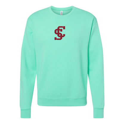 Men's Santa Clara Broncos Logo  JERZEES NuBlend Crewneck Sweatshirt