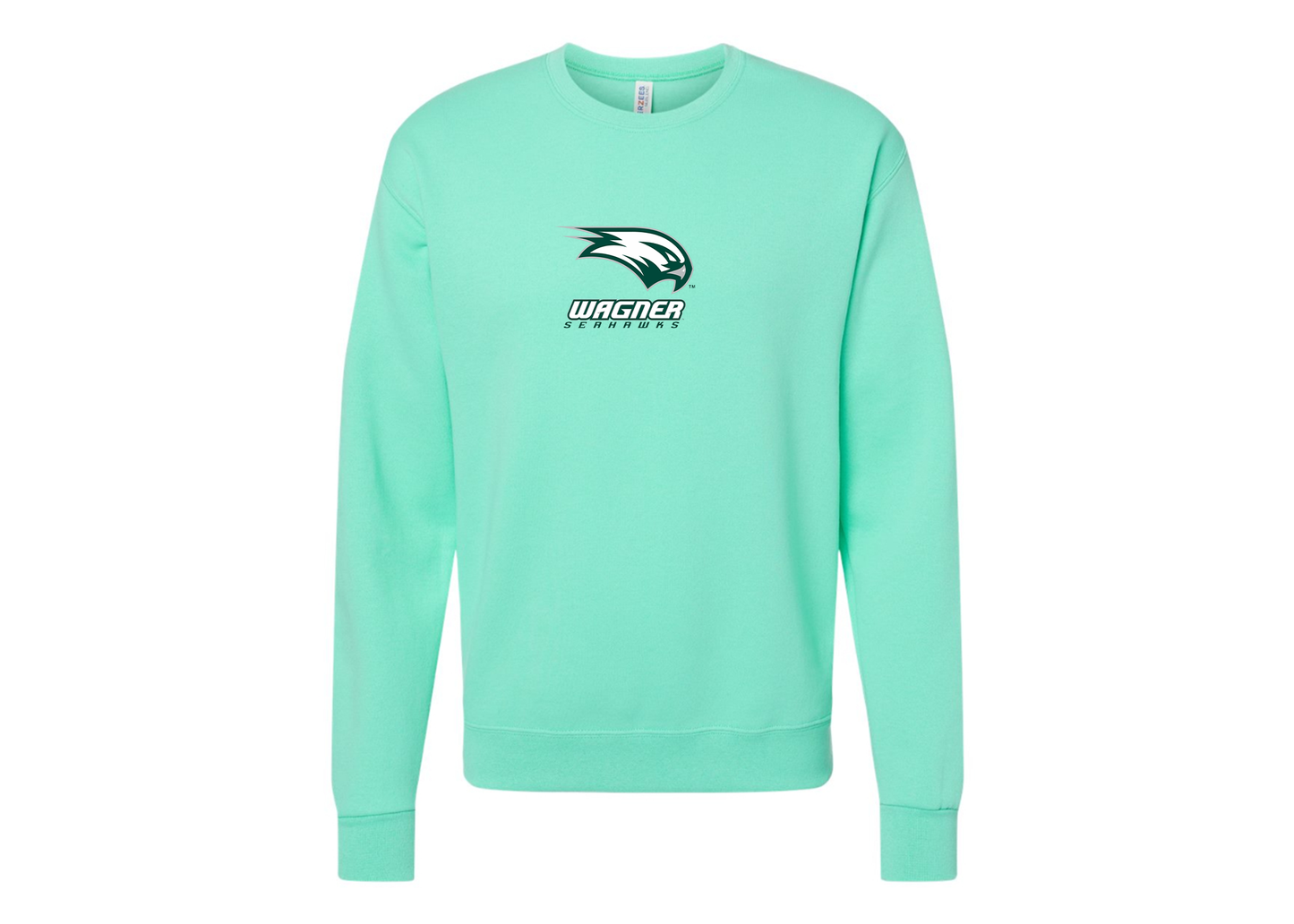 Men's Wagner Seahawks JERZEES NuBlend Crewneck Sweatshirt