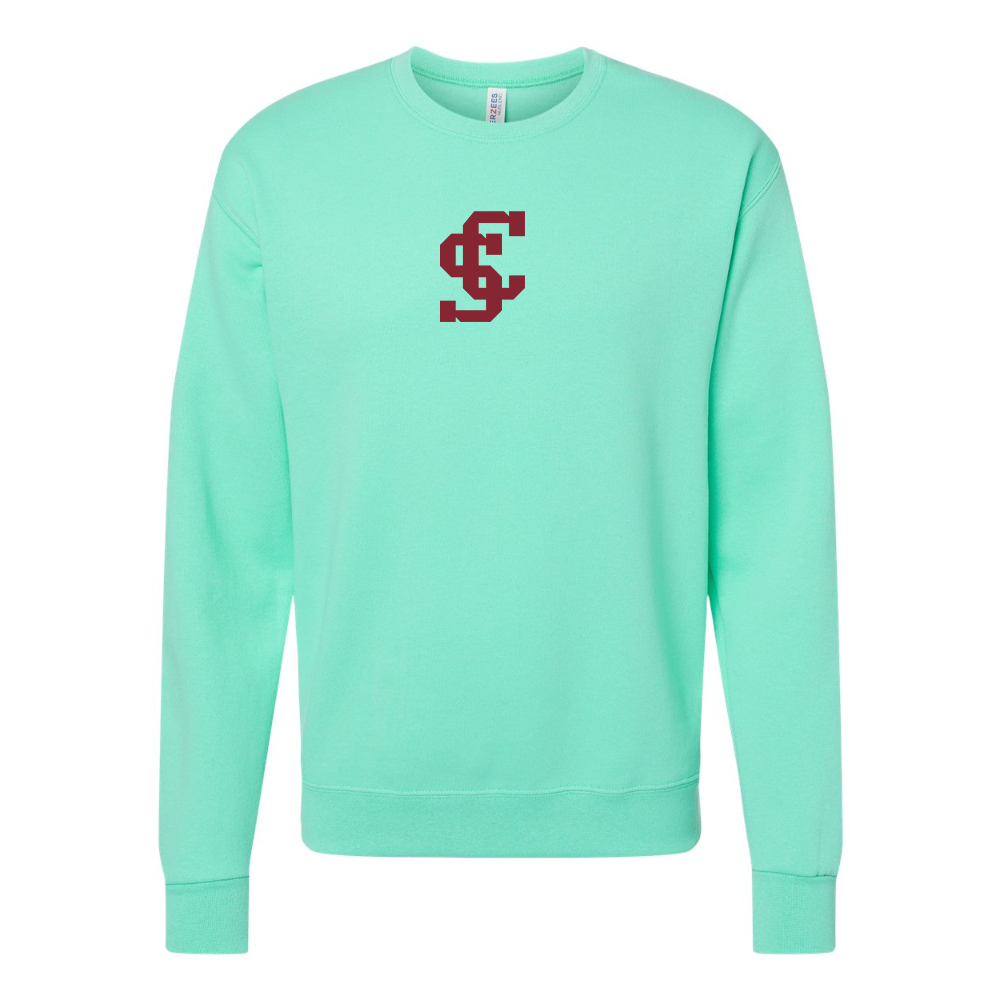 Men's Santa Clara Broncos Logo JERZEES NuBlend Crewneck Sweatshirt