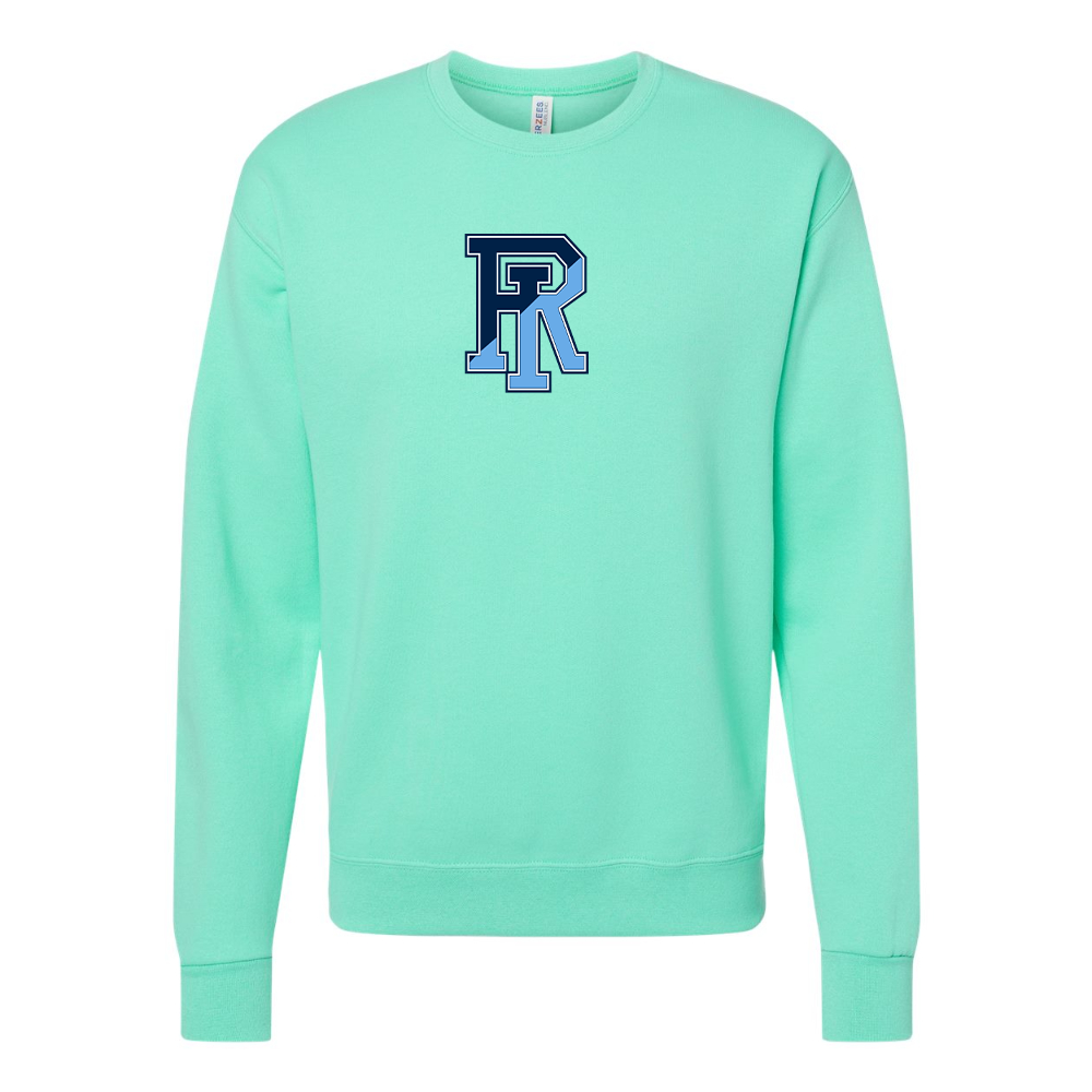 Men's Rhode Island Rams Logo JERZEES NuBlend Crewneck Sweatshirt