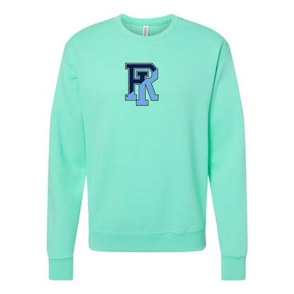 Men's Rhode Island Rams Logo JERZEES NuBlend Crewneck Sweatshirt