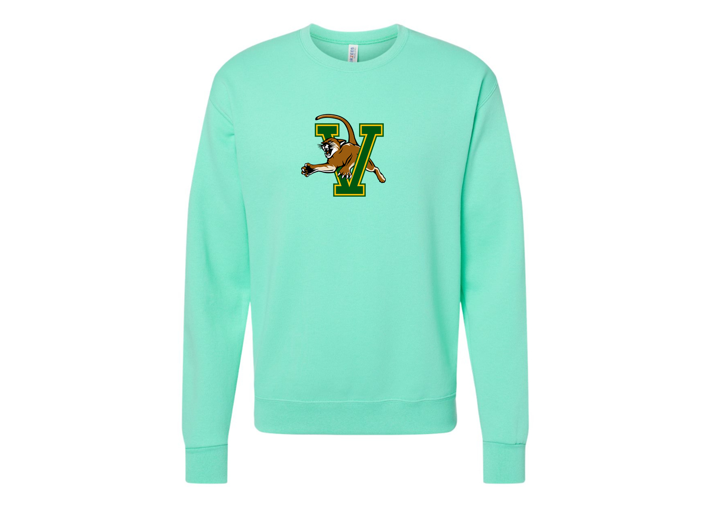 Men's Vermont Catamounts JERZEES NuBlend Crewneck Sweatshirt