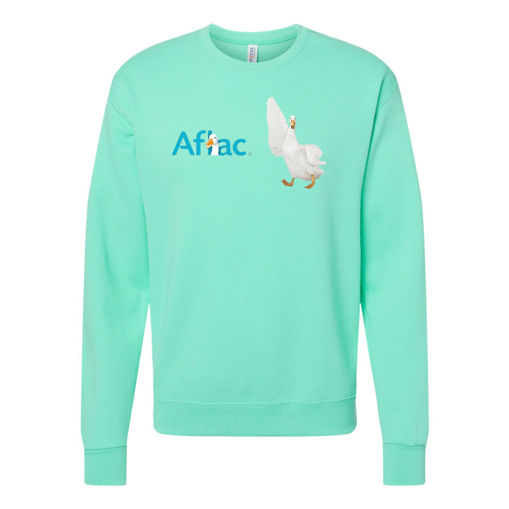 Men's Aflac Logo and Duck JERZEES NuBlend Crewneck Sweatshirt