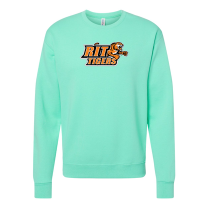Men's RIT Tigers Logo  JERZEES NuBlend Crewneck Sweatshirt