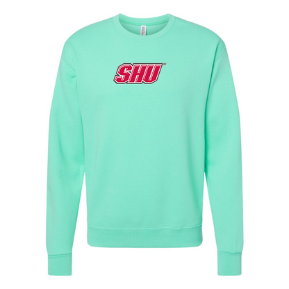 Men's Sacred Heart Pioneers Logo JERZEES NuBlend Crewneck Sweatshirt