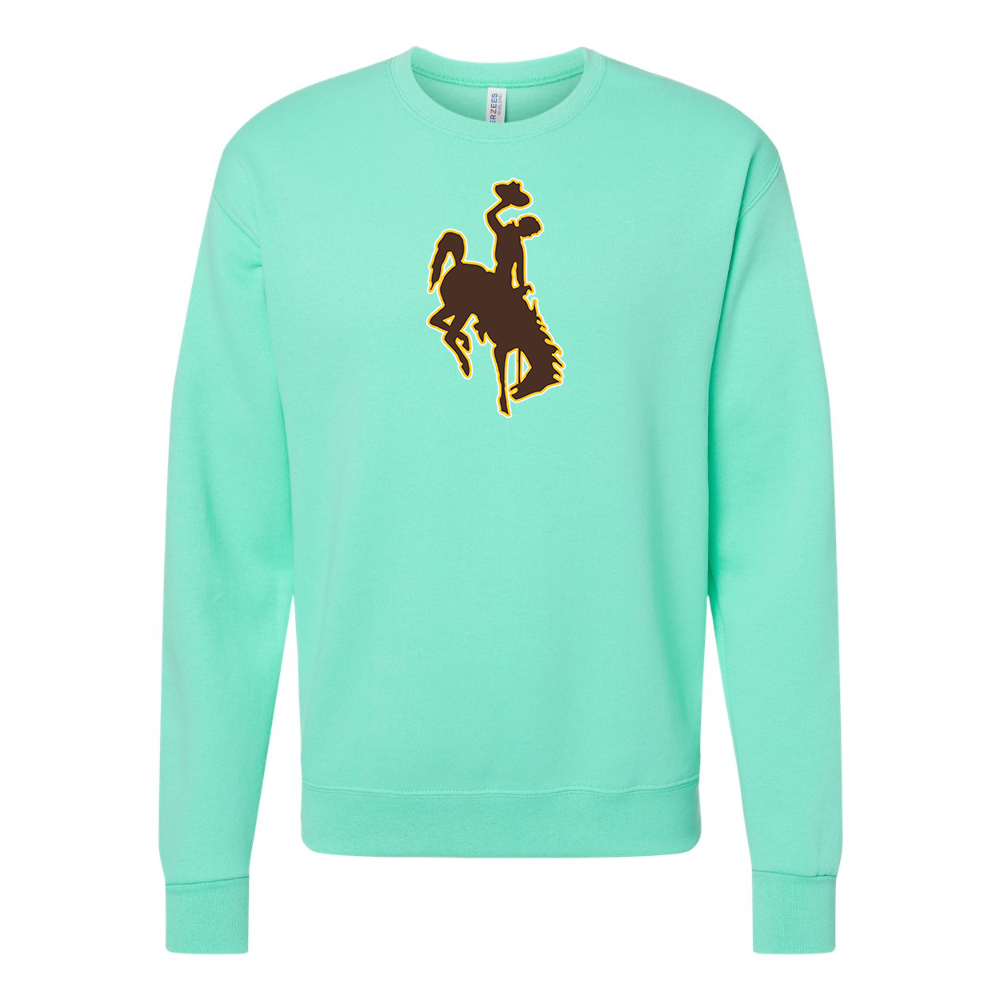 Men's Wyoming Cowboys JERZEES NuBlend Crewneck Sweatshirt