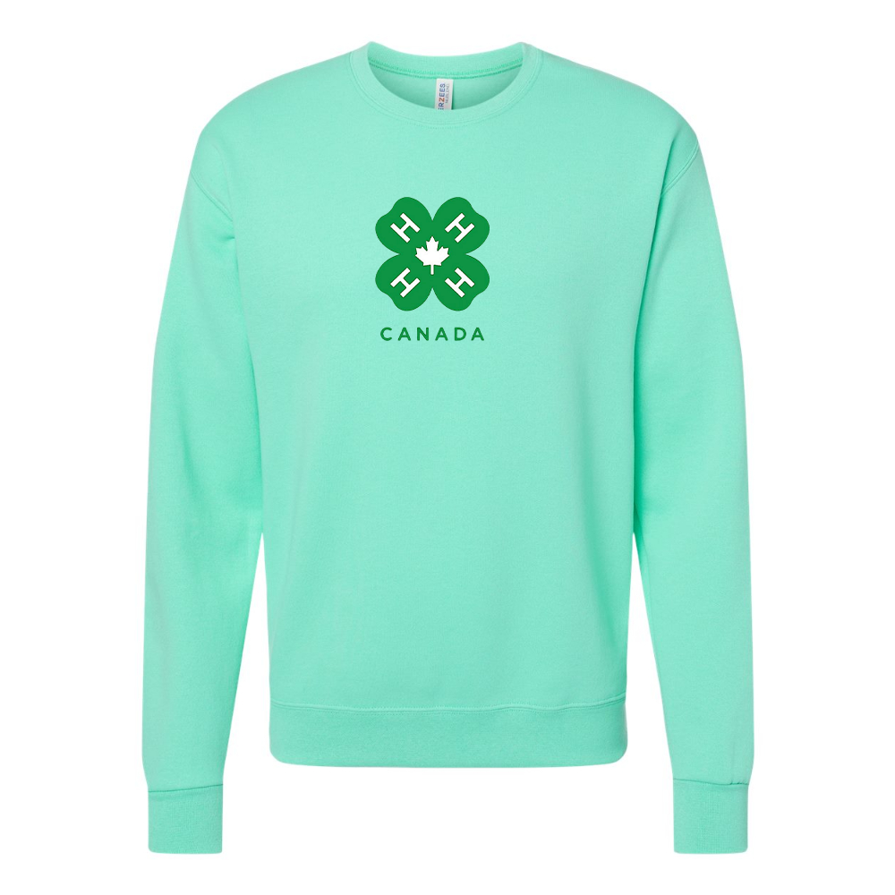 Men's 4H Canada Logo JERZEES NuBlend Crewneck Sweatshirt