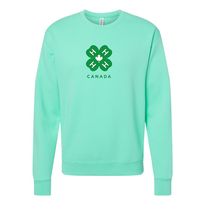 Men's 4H Canada Logo JERZEES NuBlend Crewneck Sweatshirt