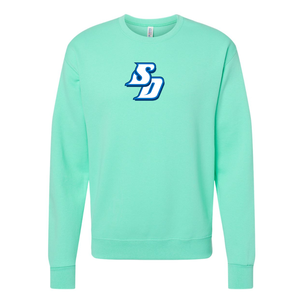 Men's San Diego Toreros Logo  JERZEES NuBlend Crewneck Sweatshirt