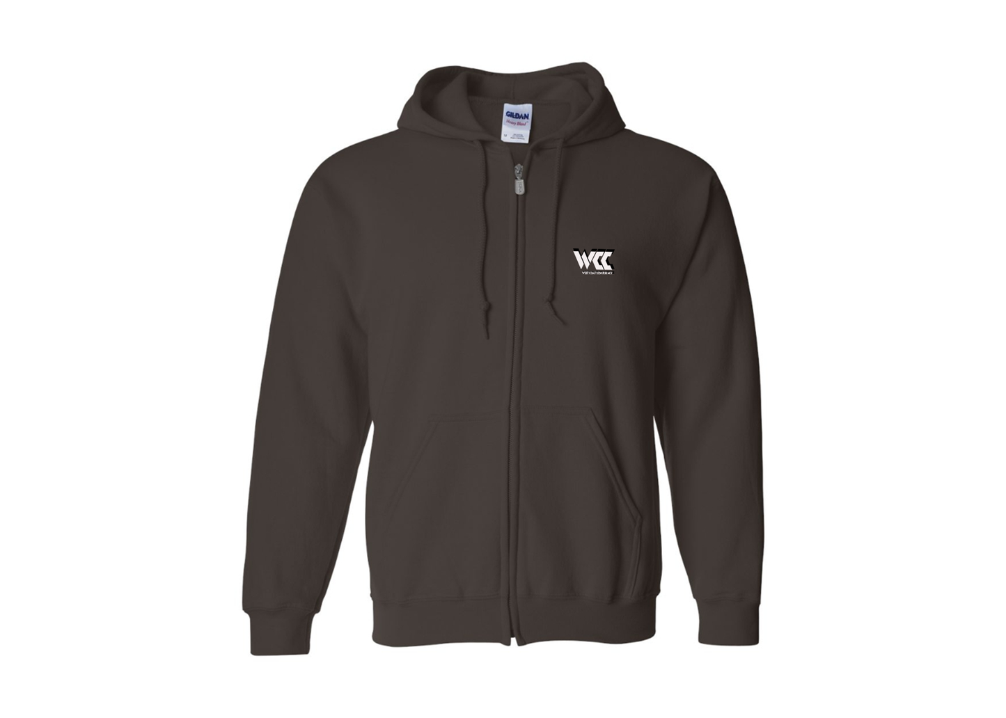 Men's West Coast Conference Gildan  Heavy Blend Full Zip Hooded Sweatshirt