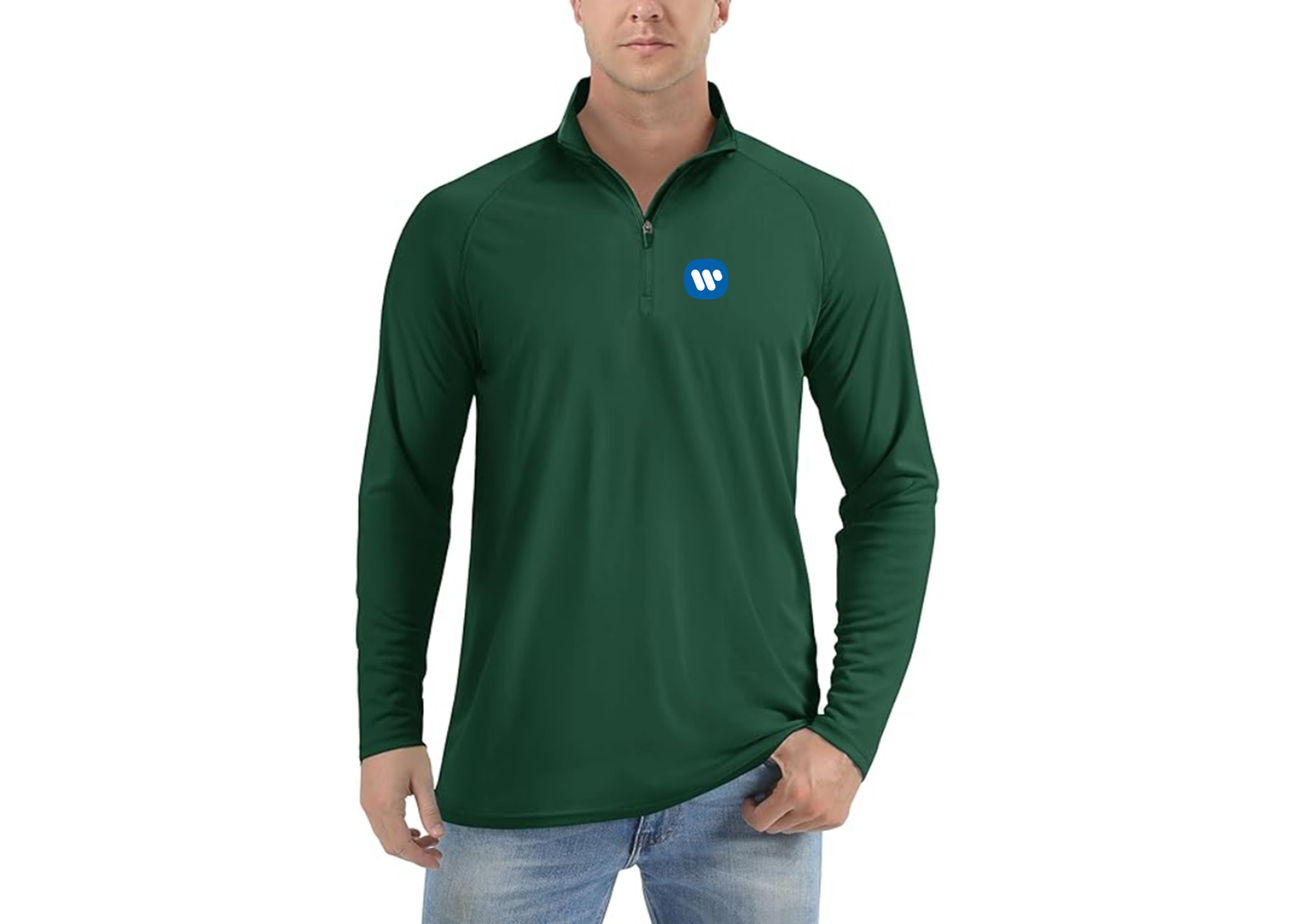 Men's WMG Lightweight Quarter-Zip Athletic Shirt Long Sleeve Performance Wear