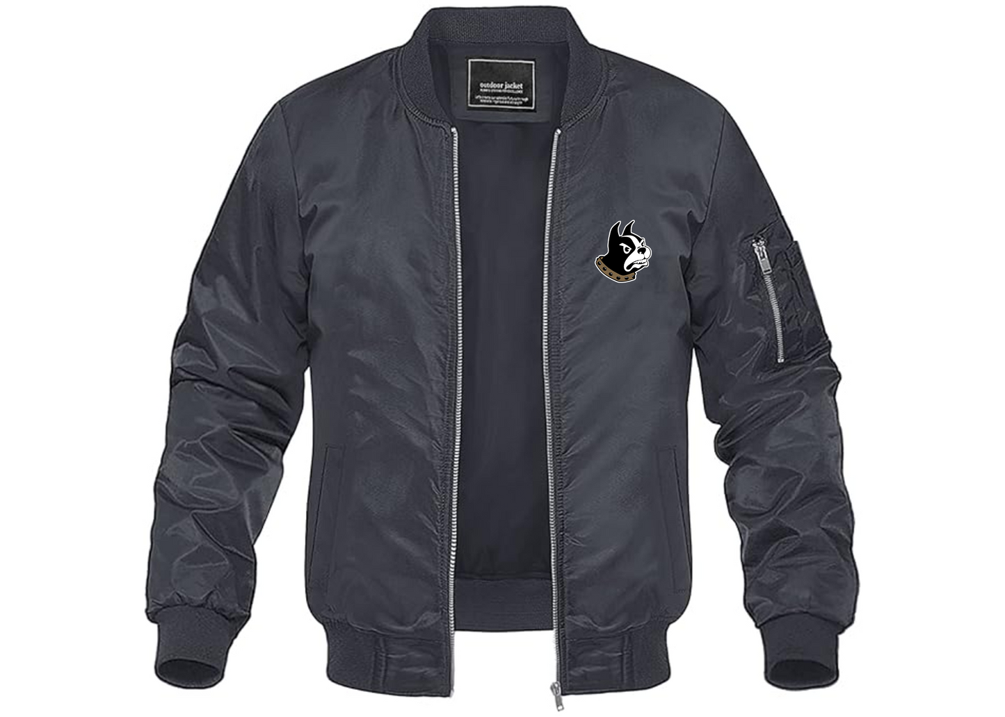 Men's Wofford Terriers Lightweight Bomber Jacket Windbreaker Softshell Varsity Jacket Coat