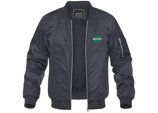 Men's USC Upstate Spartans Lightweight Bomber Jacket Windbreaker Softshell Varsity Jacket Coat