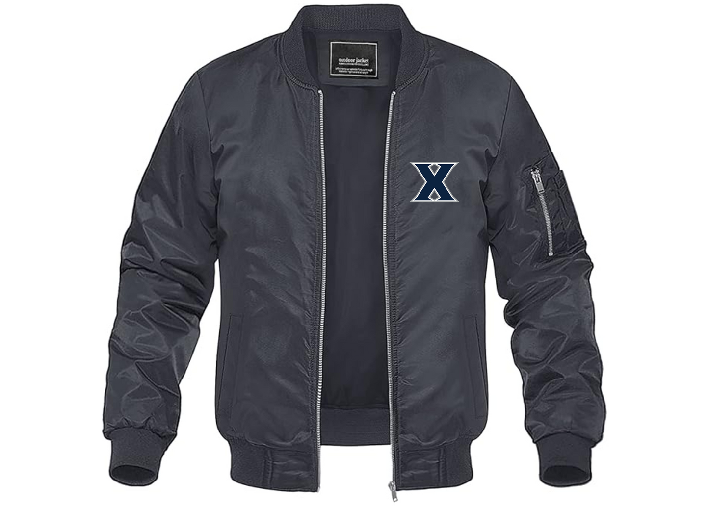 Men's Xavier Musketeers Lightweight Bomber Jacket Windbreaker Softshell Varsity Jacket Coat