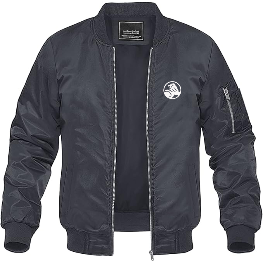 Men's Holden Logo Lightweight Bomber Jacket Windbreaker Softshell Varsity Jacket Coat