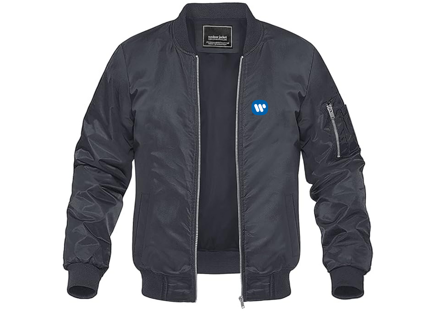Men's WMG Lightweight Bomber Jacket Windbreaker Softshell Varsity Jacket Coat