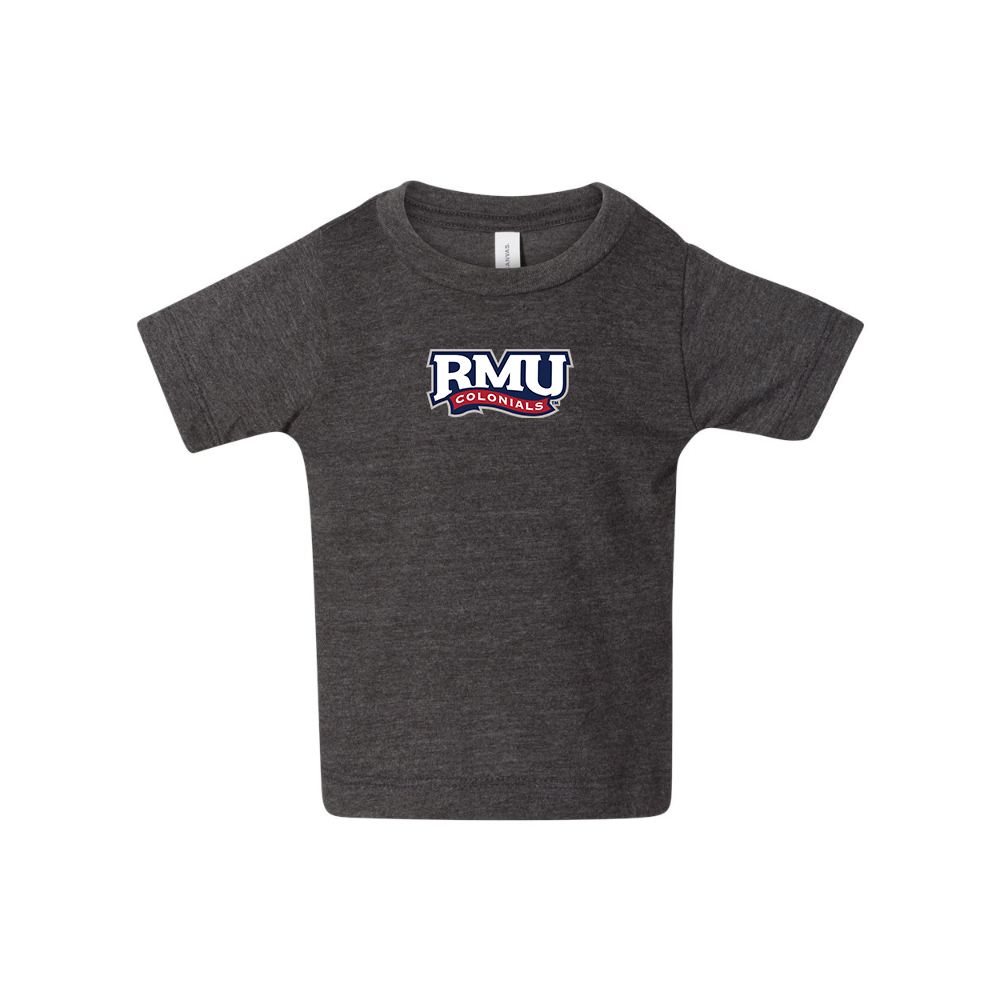 Robert Morris Colonials Logo BELLA CANVAS Infant Jersey Tee