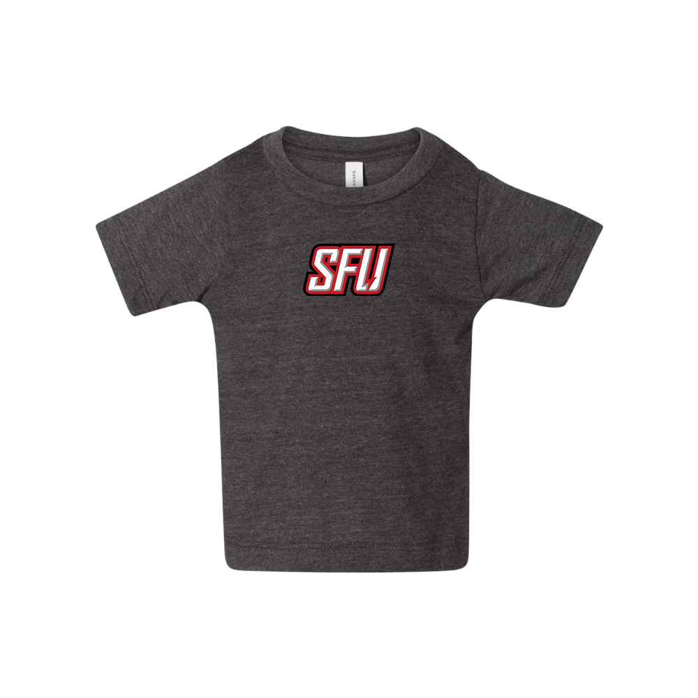 Saint Francis Red Flash Logo BELLA CANVAS Infant Jersey Tee