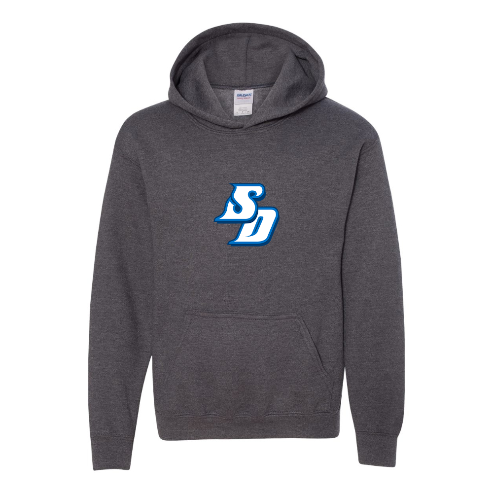 Youth San Diego Toreros Logo Gildan Heavy Blend  Hooded Sweatshirt