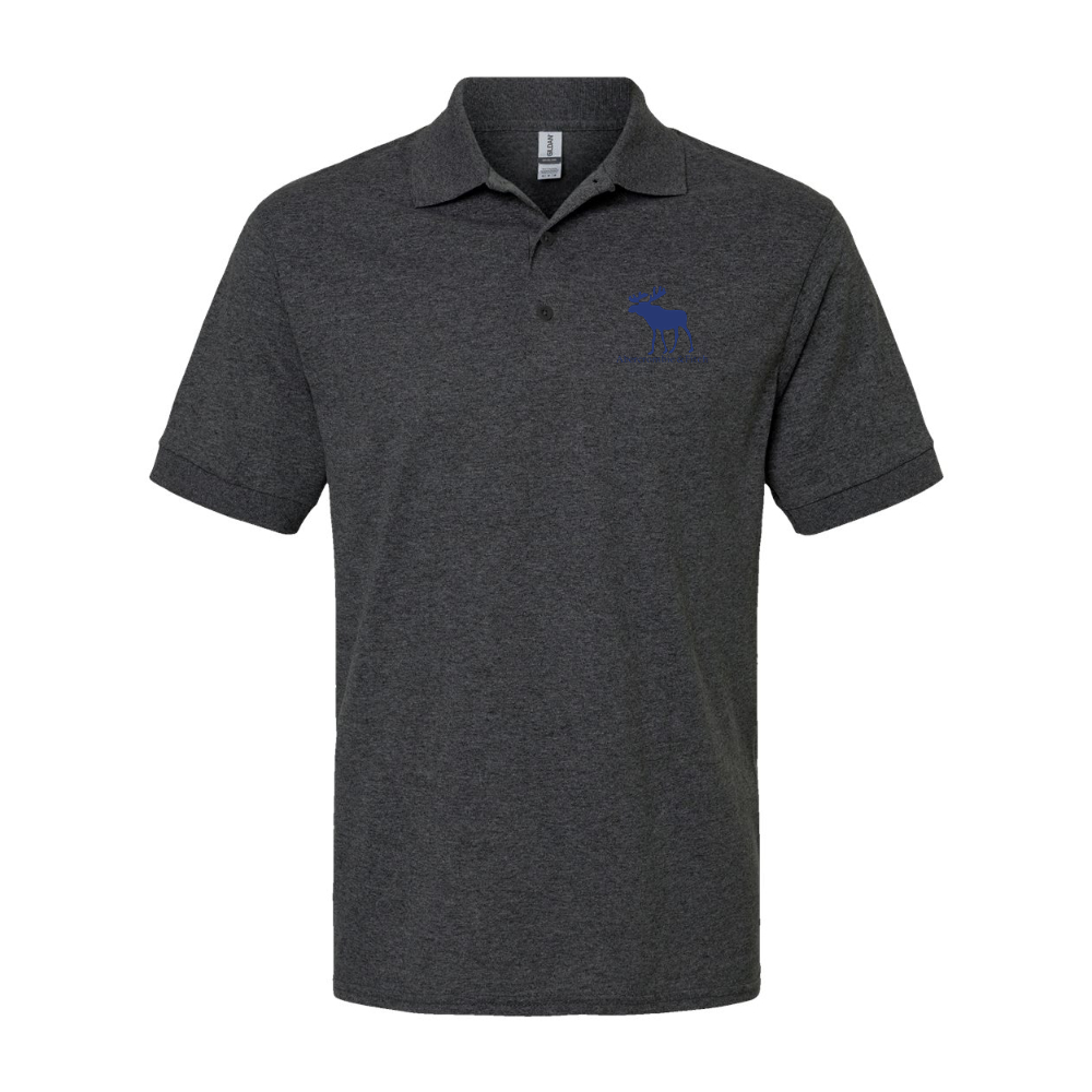 Men's Abercrombie & Fitch Moose Logo Gildan Dry Blend Jersey Polo
