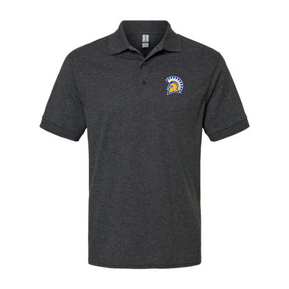 Men's San Jose State Spartans Logo Gildan Dry Blend Jersey Polo