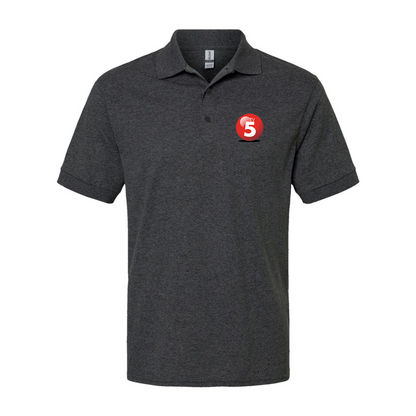 Men's ABC TV5 Logo Gildan Dry Blend Jersey Polo