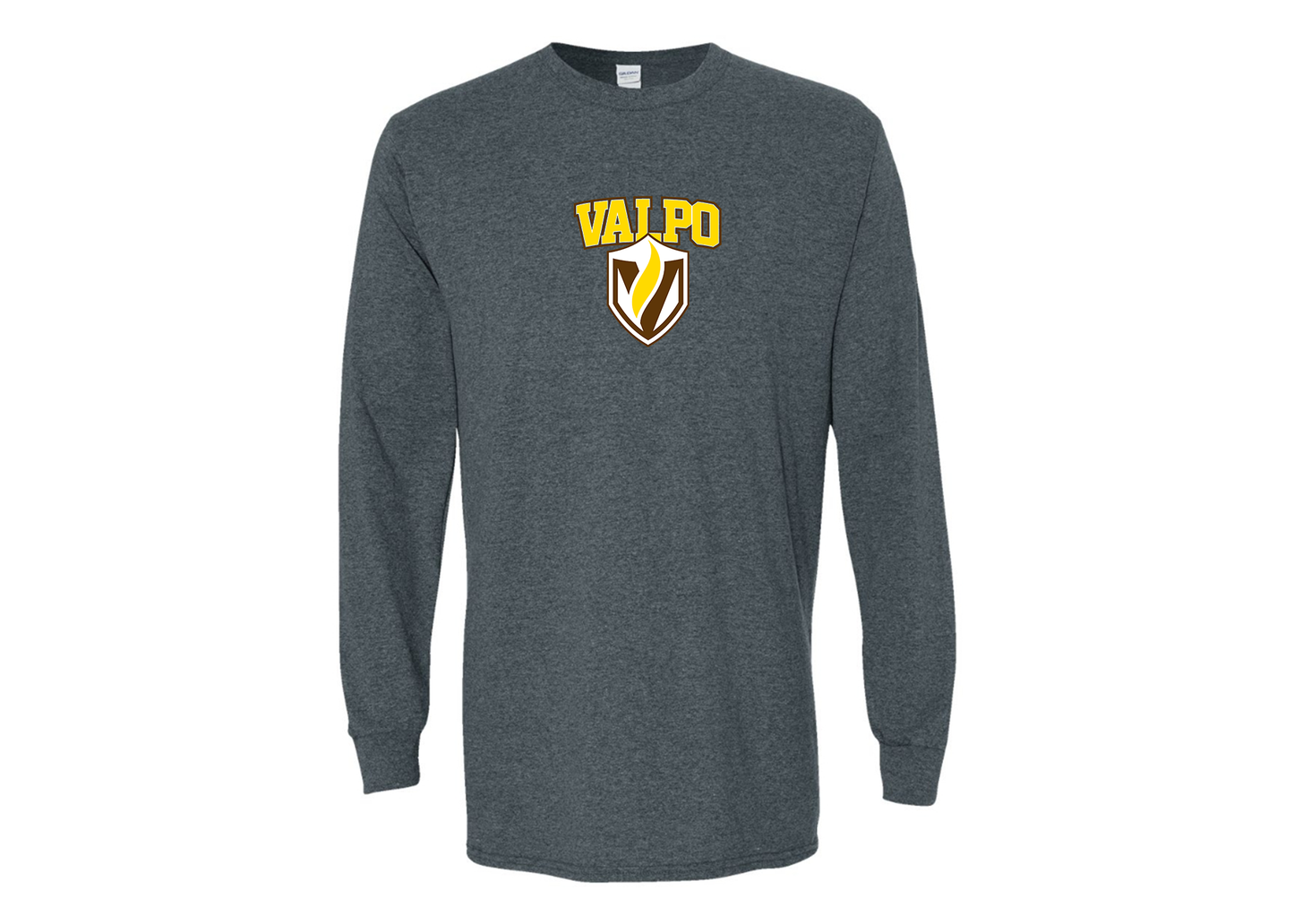 Men's Valparaiso Crusaders Gildan Heavy Cotton Long Sleeve T-Shirt