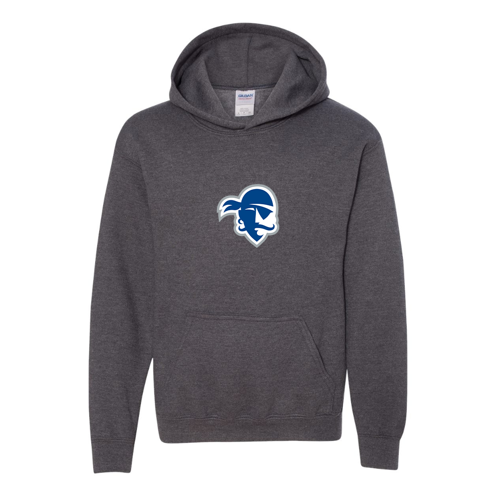 Youth Seton Hall Pirates Logo Gildan Heavy Blend  Hooded Sweatshirt