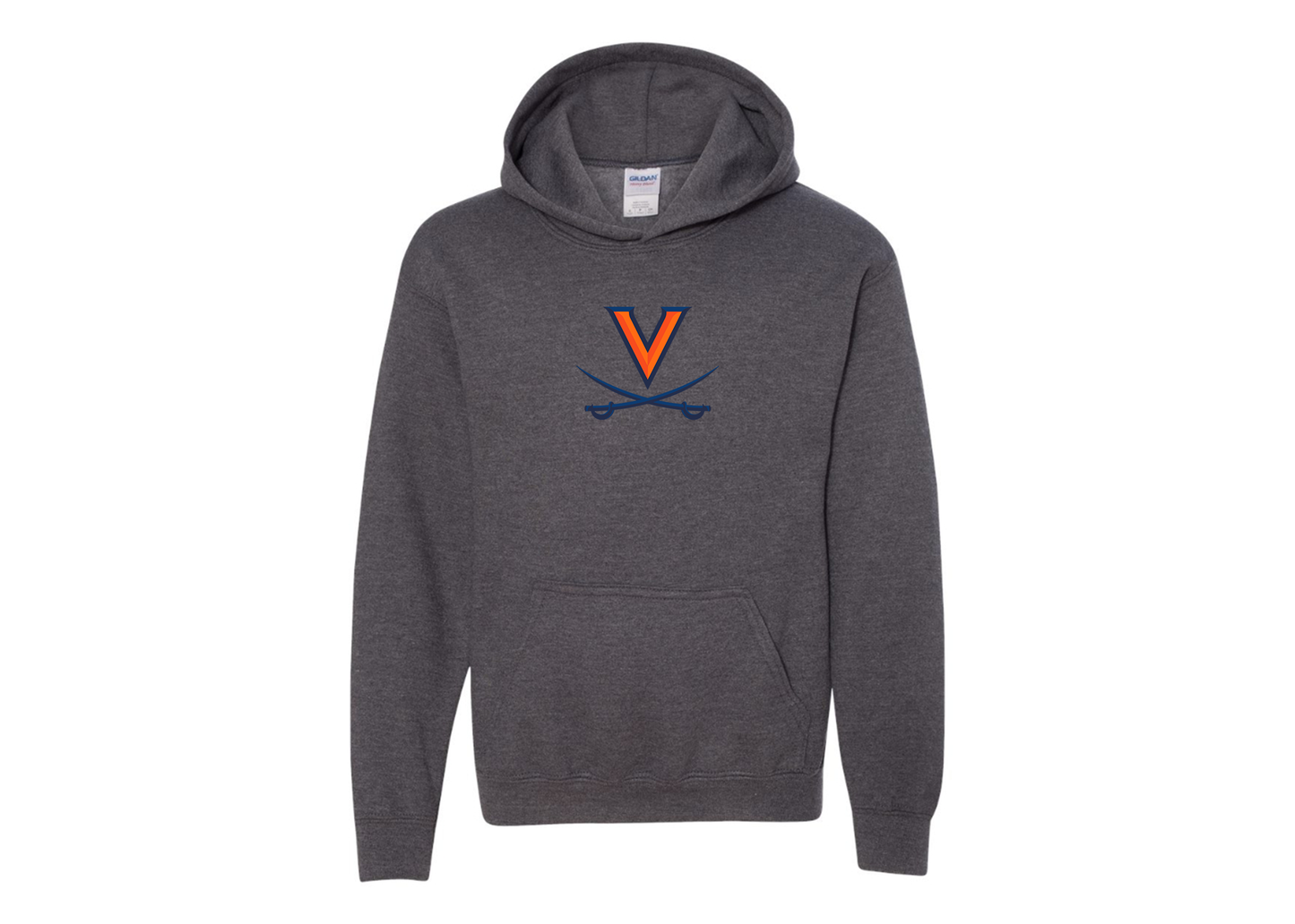 Youth Virginia Cavaliers Gildan Heavy Blend  Hooded Sweatshirt