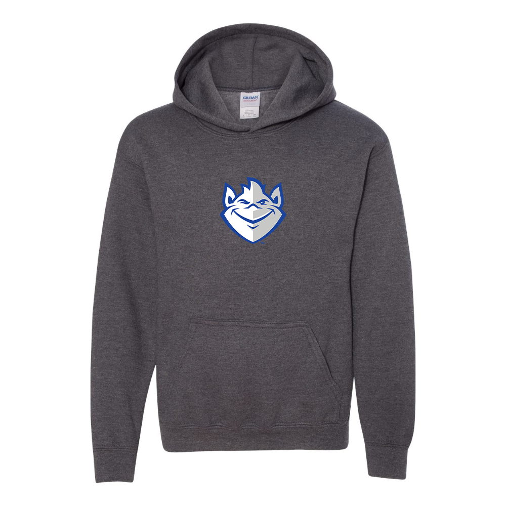 Youth Saint Louis Billikens Logo Gildan Heavy Blend  Hooded Sweatshirt