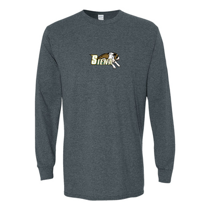 Men's Siena Saints Logo Gildan Heavy Cotton Long Sleeve T-Shirt