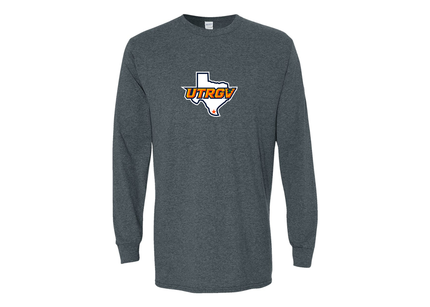 Men's UTRGV Vaqueros Gildan Heavy Cotton Long Sleeve T-Shirt