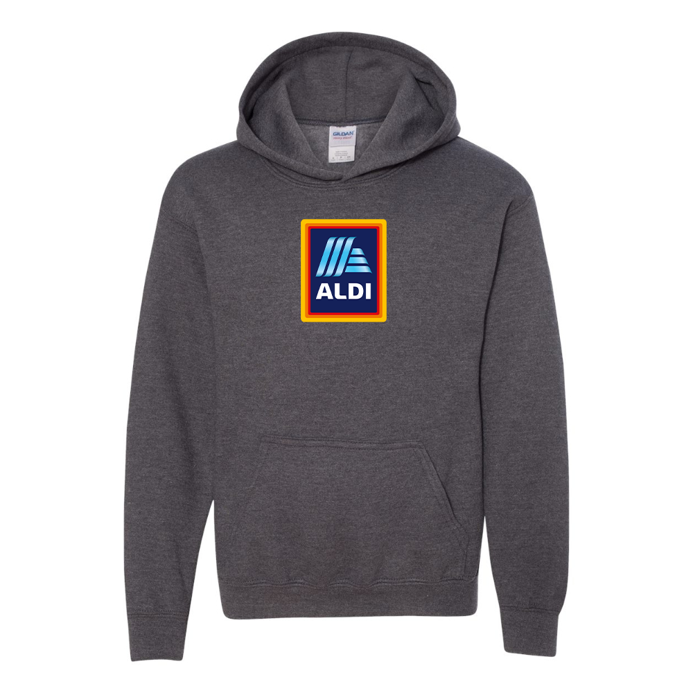 Youth Aldi Logo Gildan Heavy Blend  Hooded Sweatshirt