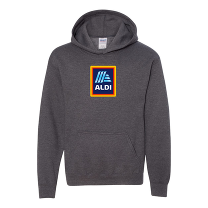 Youth Aldi Logo Gildan Heavy Blend  Hooded Sweatshirt