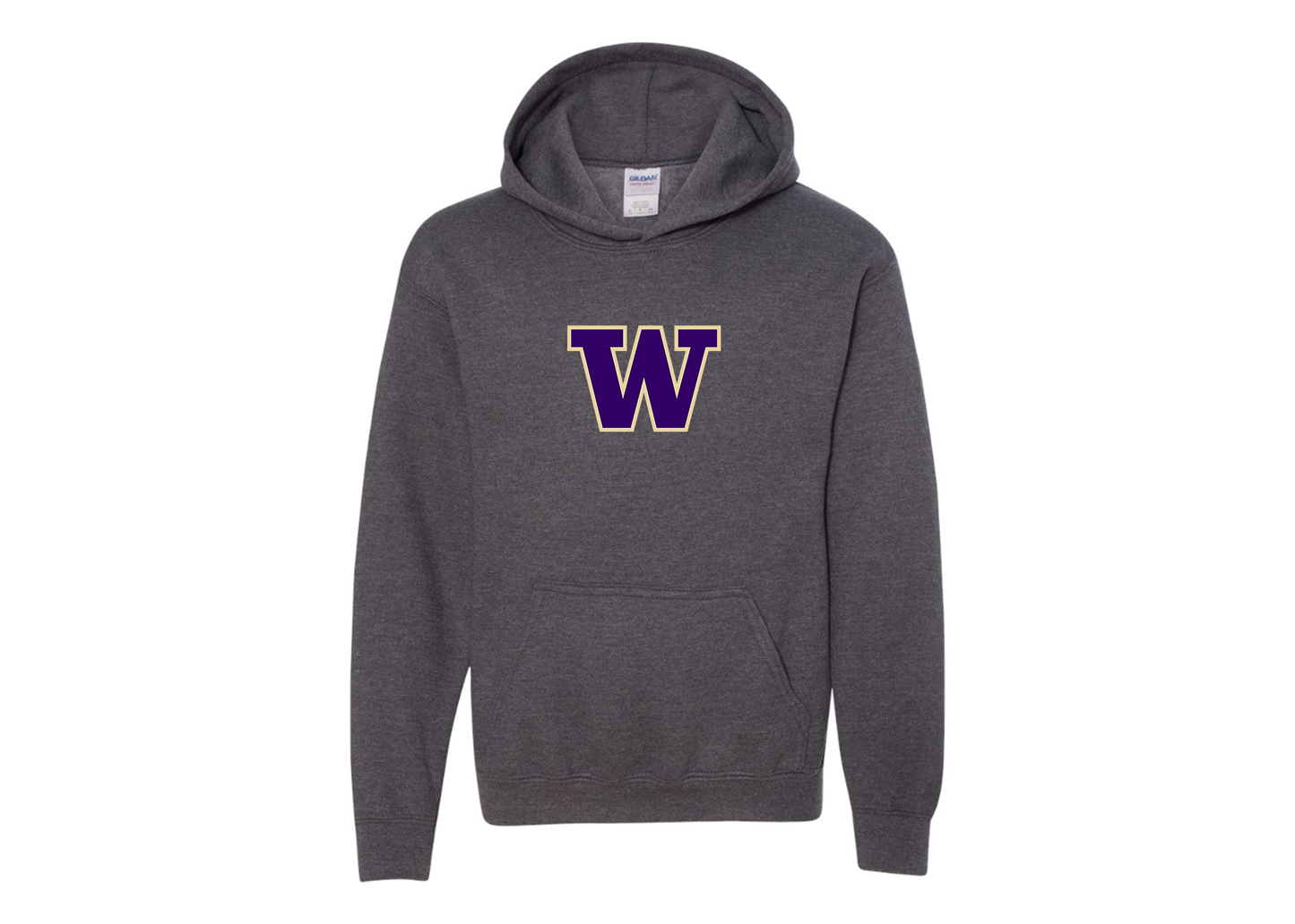 Youth Washington Huskies Gildan Heavy Blend  Hooded Sweatshirt
