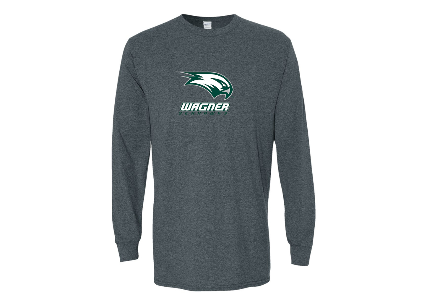 Men's Wagner Seahawks Gildan Heavy Cotton Long Sleeve T-Shirt