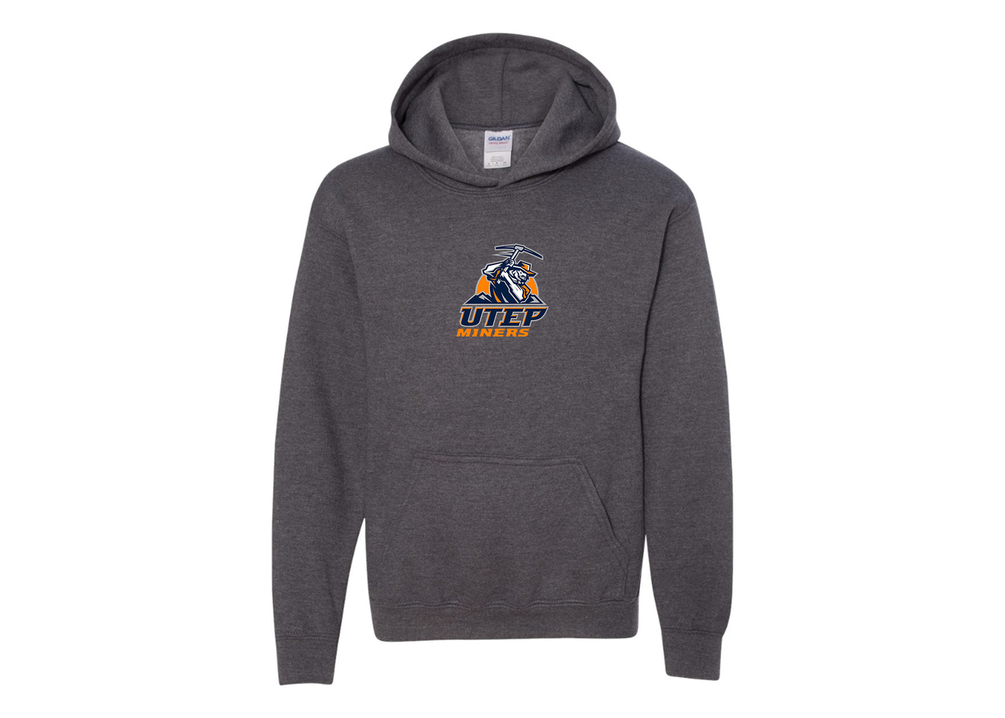 Youth UTEP Miners Gildan Heavy Blend  Hooded Sweatshirt