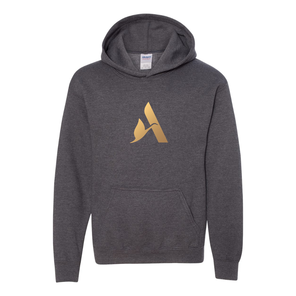 Youth Accor Golden Logo Gildan Heavy Blend  Hooded Sweatshirt