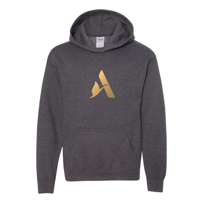 Youth Accor Golden Logo Gildan Heavy Blend  Hooded Sweatshirt