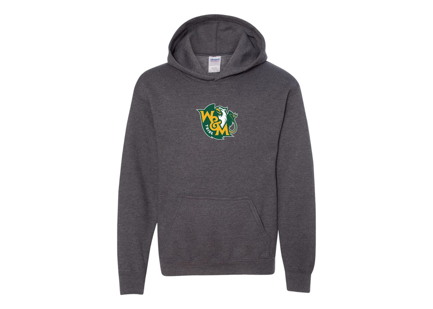 Youth William and Mary Tribe Gildan Heavy Blend  Hooded Sweatshirt