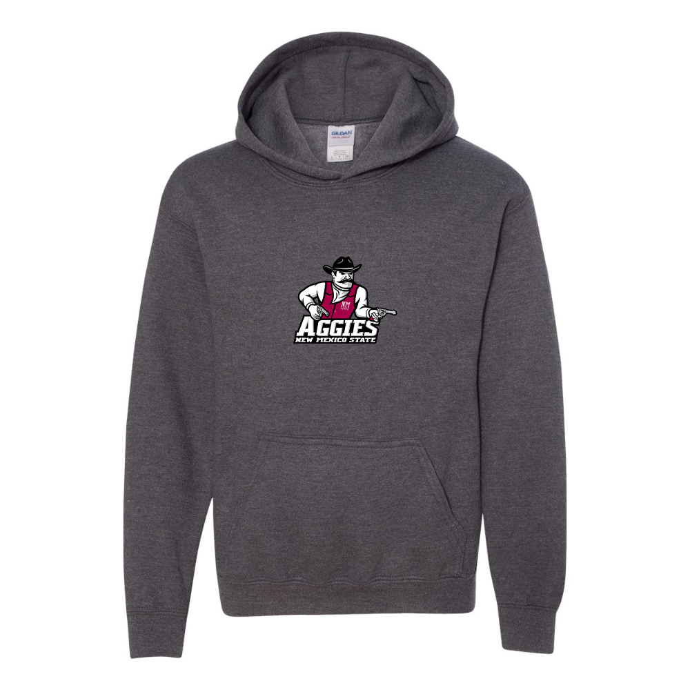 Youth Aggies New Mexico State Logo Gildan Heavy Blend  Hooded Sweatshirt