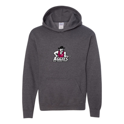 Youth Aggies New Mexico State Logo Gildan Heavy Blend  Hooded Sweatshirt