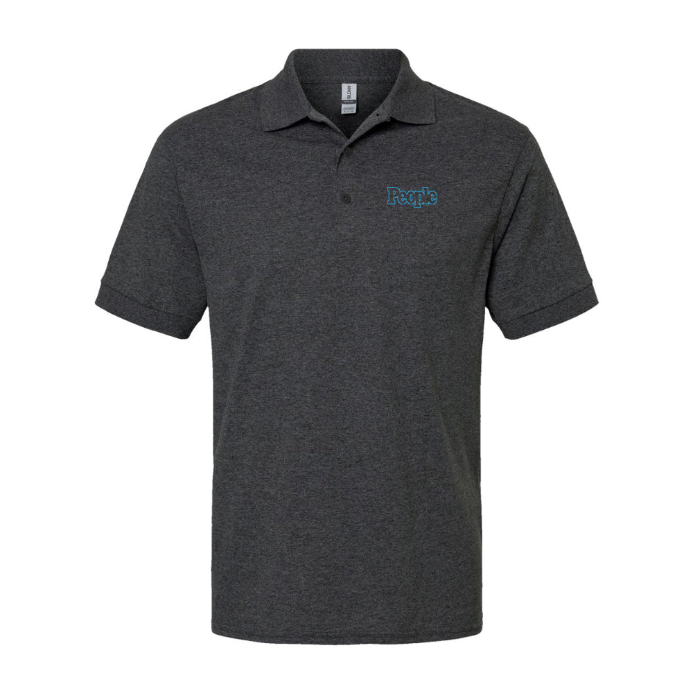 Men's People Magazine Logo Gildan Dry Blend Jersey Polo