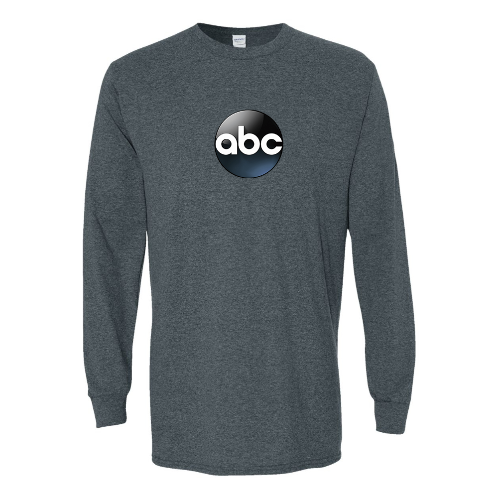 Men's Abc Logo Gildan Heavy Cotton Long Sleeve T-Shirt