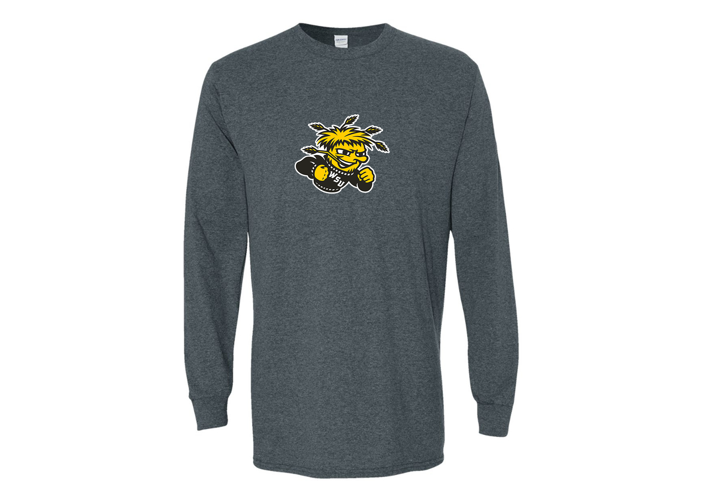 Men's Wichita State Shockers Gildan Heavy Cotton Long Sleeve T-Shirt