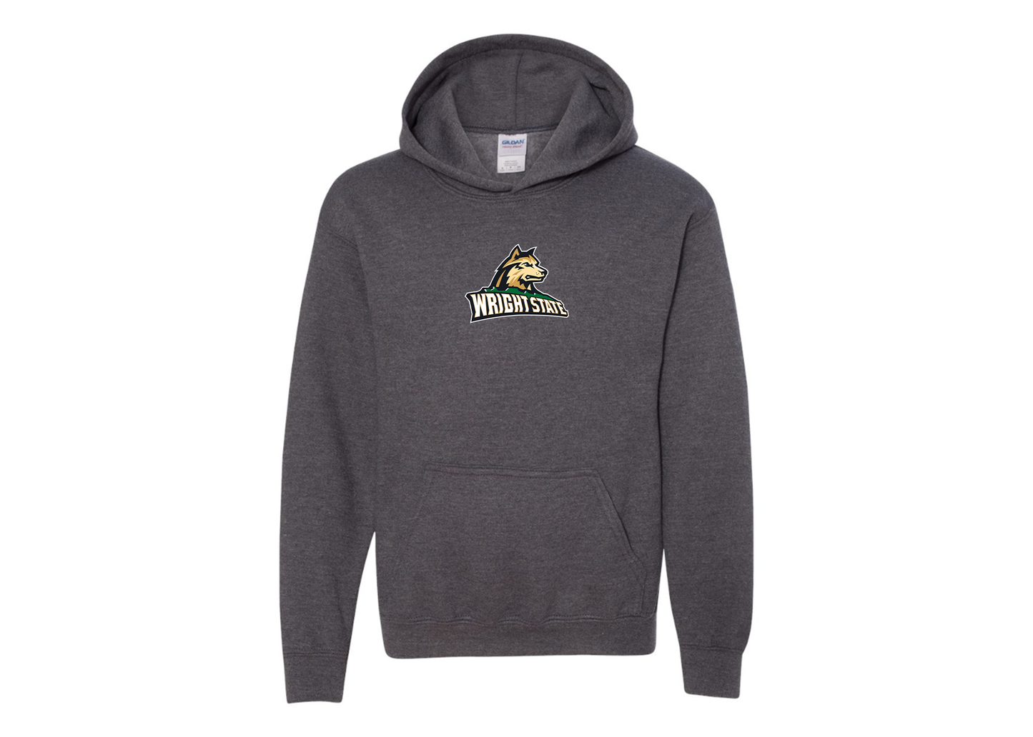 Youth Wright State Raiders Gildan Heavy Blend  Hooded Sweatshirt